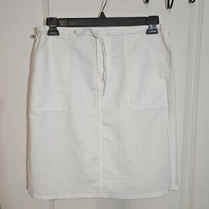 Y2K Vintage Ralph Lauren Polo Jeans Co. Linen Skirt Womens Size Medium